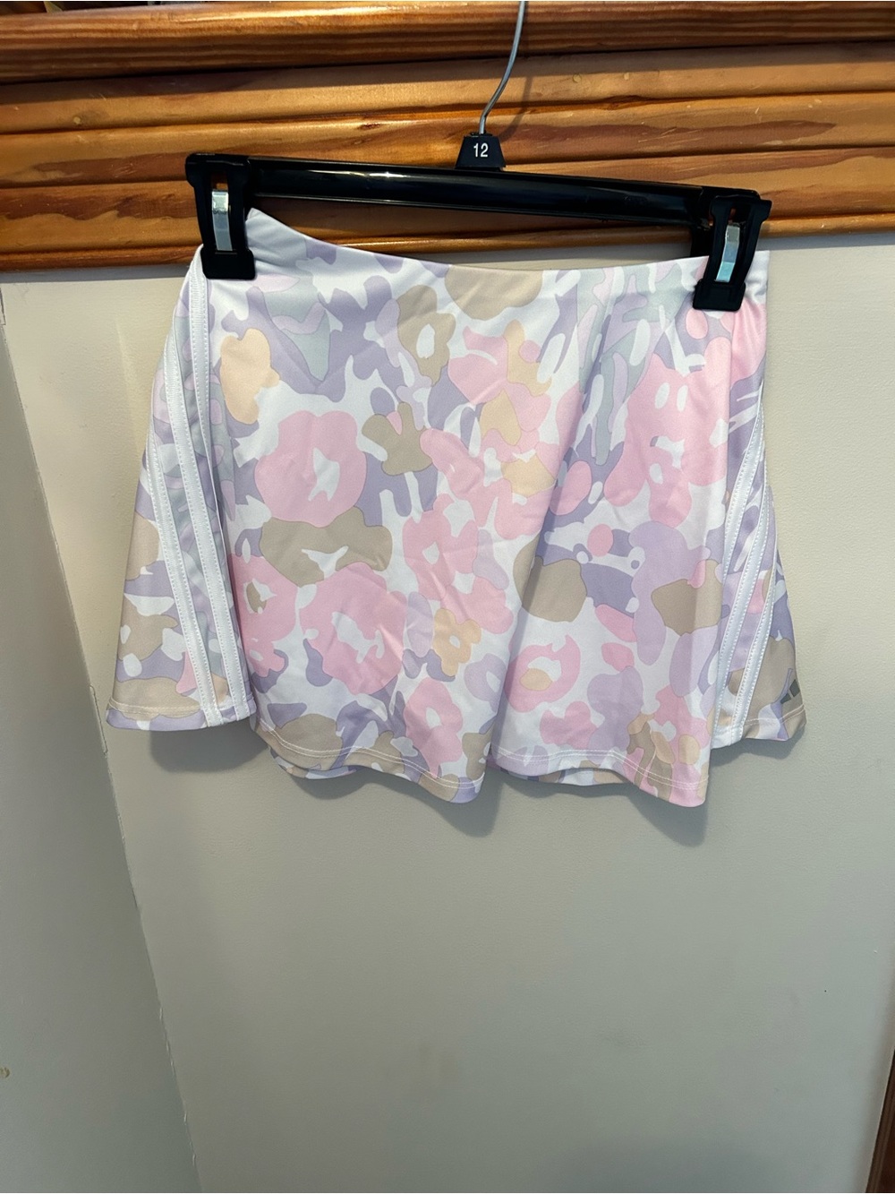 adidas Pastel Floral Skater Skort in Pink, Lavender & Cream